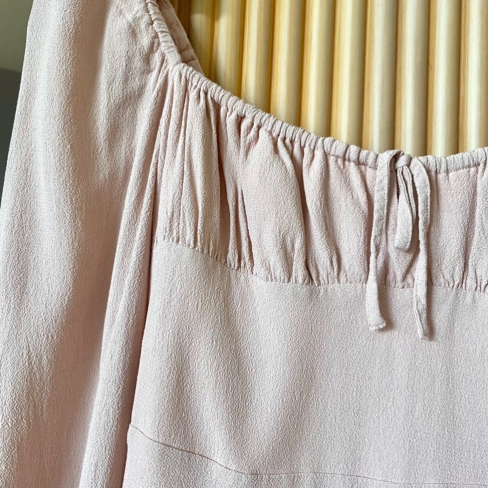 Aritzia sunday best delilah longsleeve dress pink - Picture 6 of 11